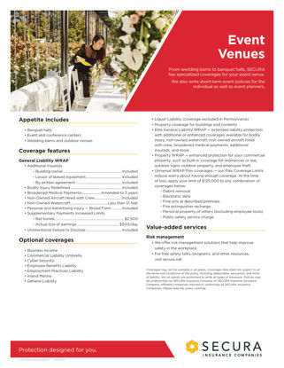 Event Venues Sell Sheet